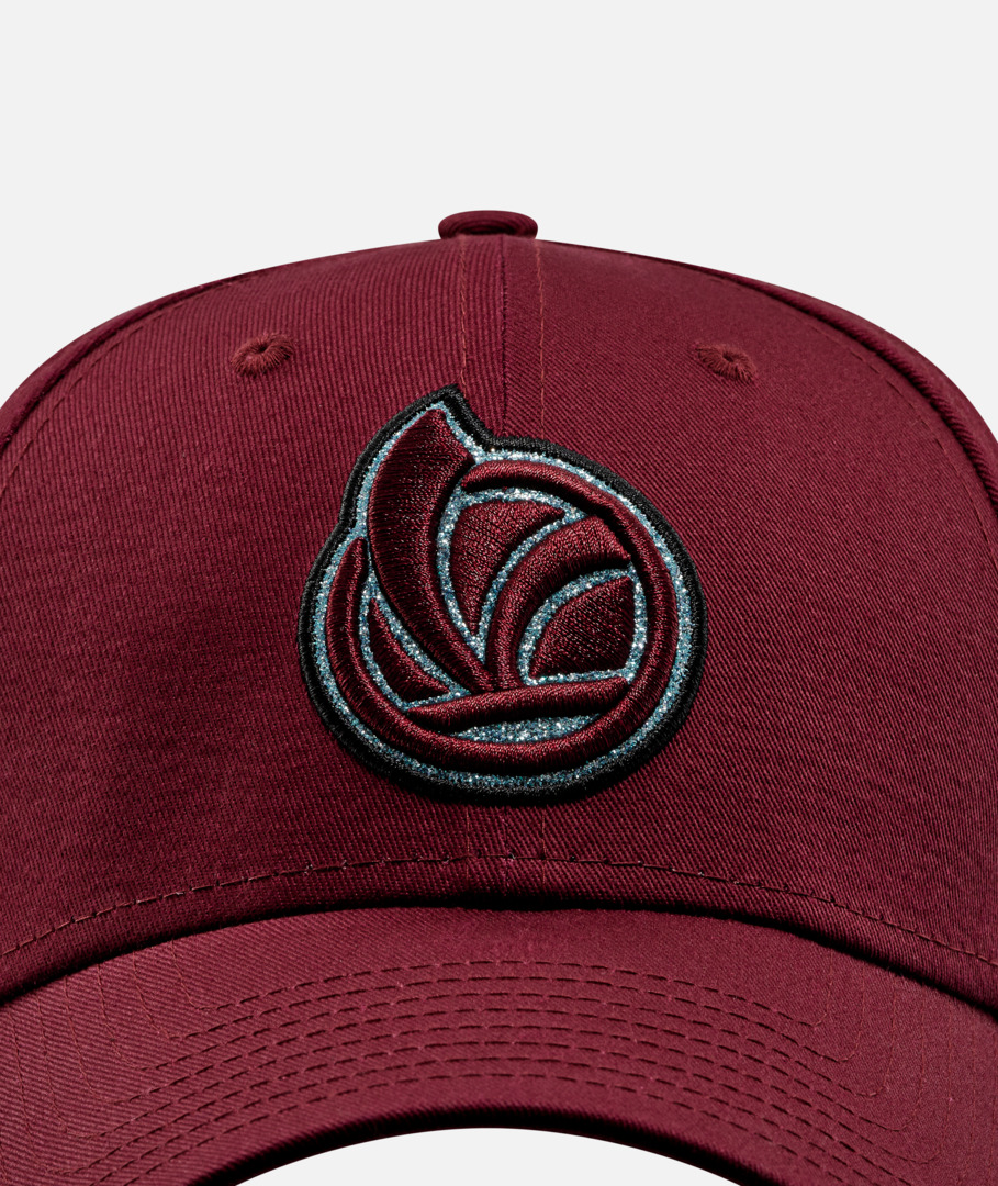 Vespa Basecap DEC Glitter New Era 9Forty rot