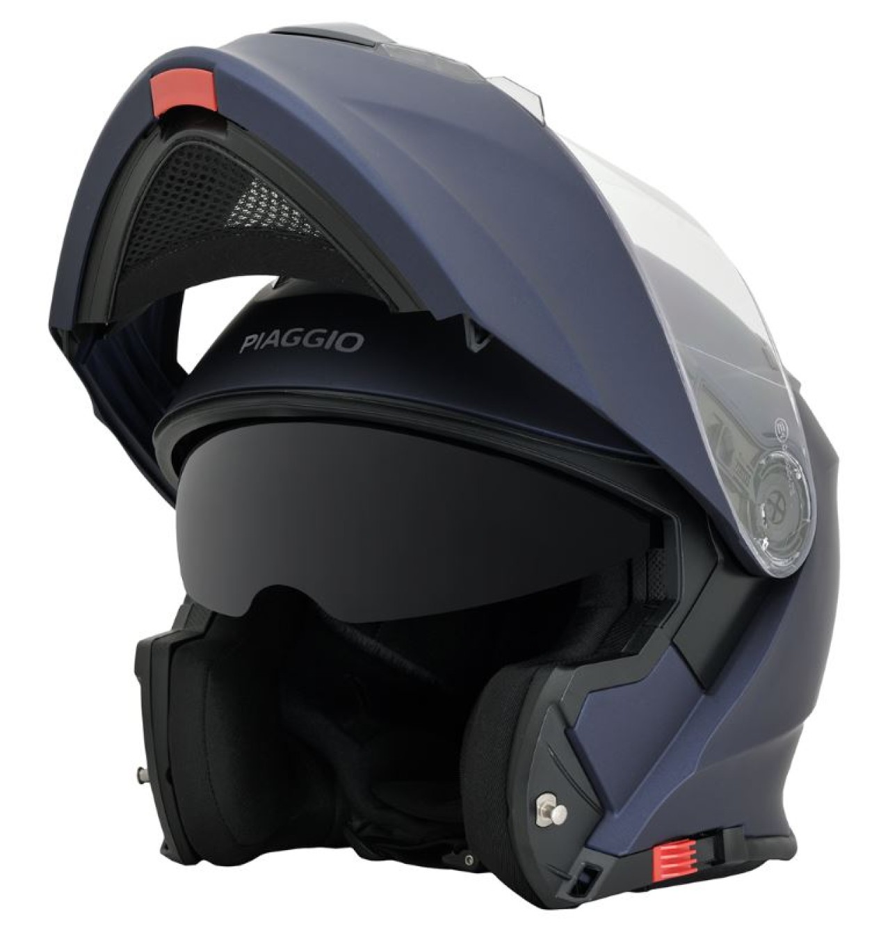 Piaggio Modularhelm blau matt