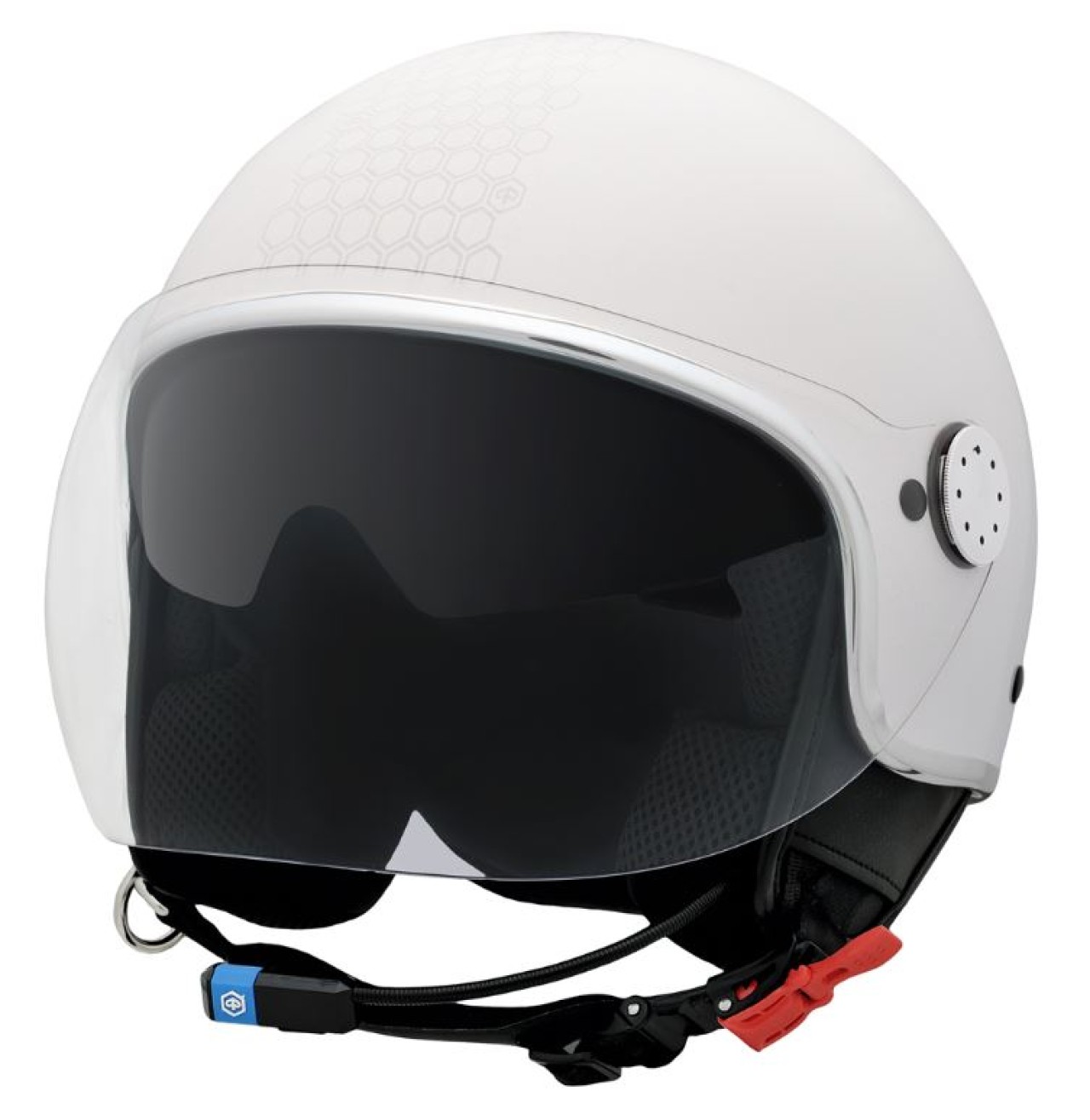 Piaggio PFJ Mirror Jethelm weiß