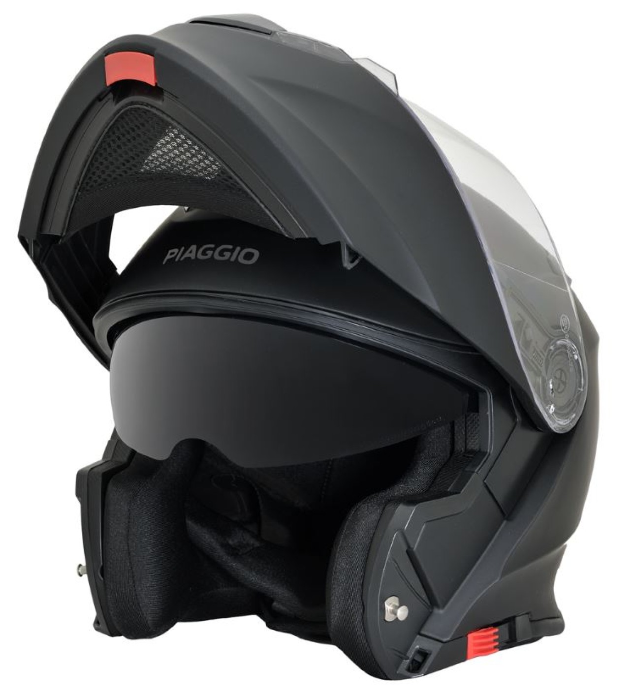Piaggio Modularhelm schwarz matt