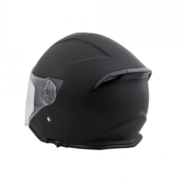 Piaggio PFJ Full Jethelm schwarz matt