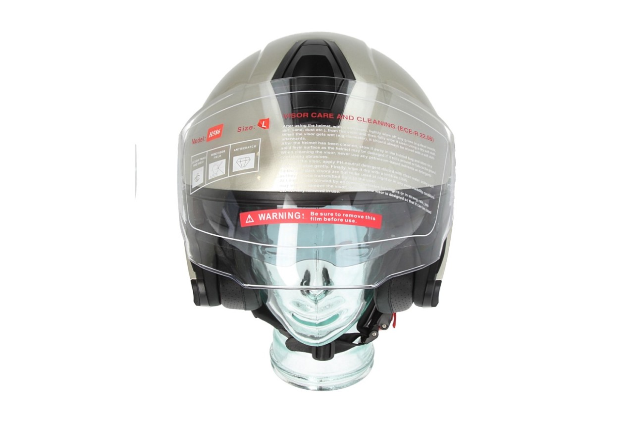 Piaggio Jethelm Full Jet PFJ grau glänzend