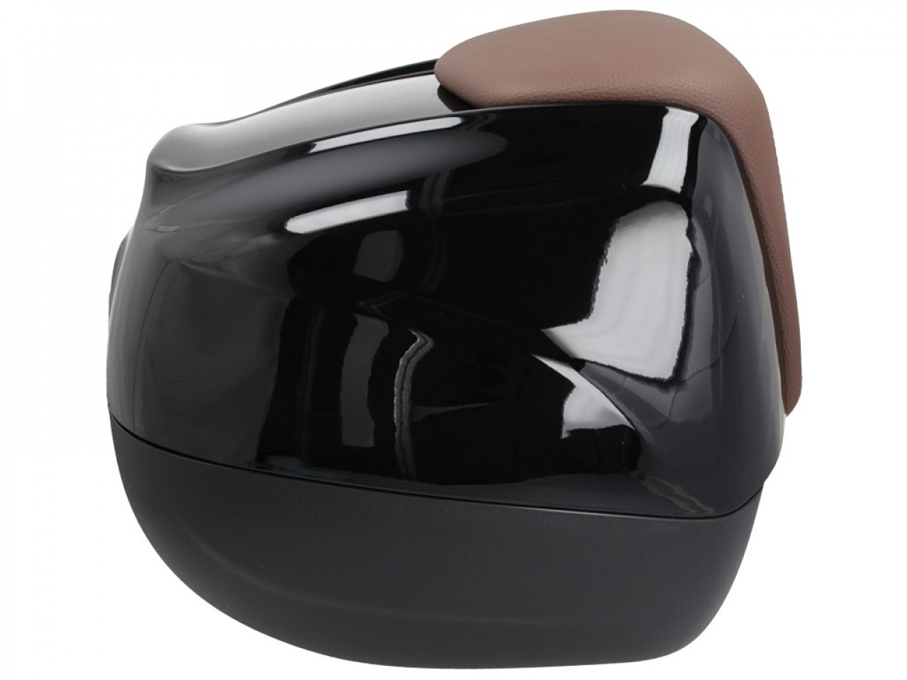 Top Case 37L mit Rückenlehne für Piaggio Beverly 300/350 (18-20) - schwarz 90/B