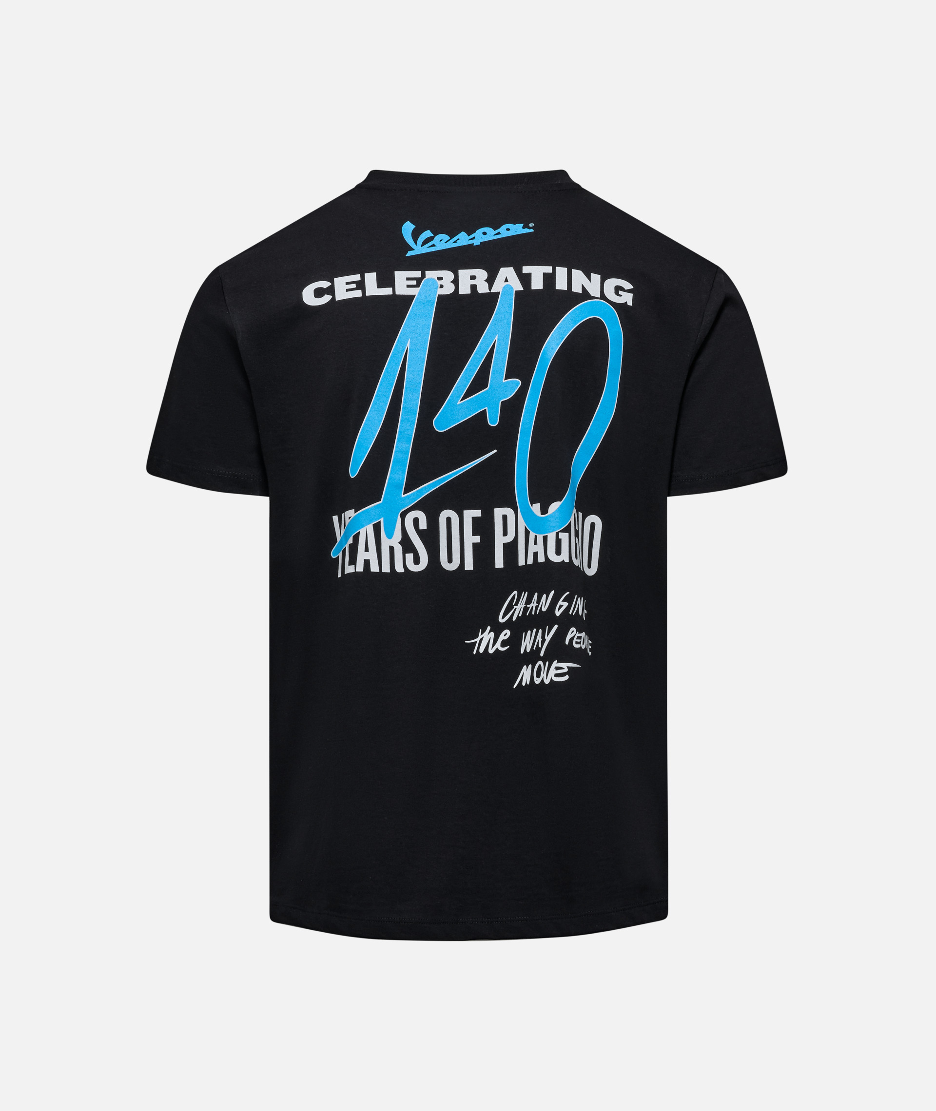 Vespa T-Shirt "140 Jahre Piaggio" schwarz blau