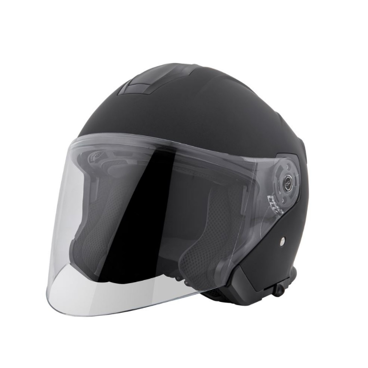Piaggio PFJ Full Jethelm schwarz matt