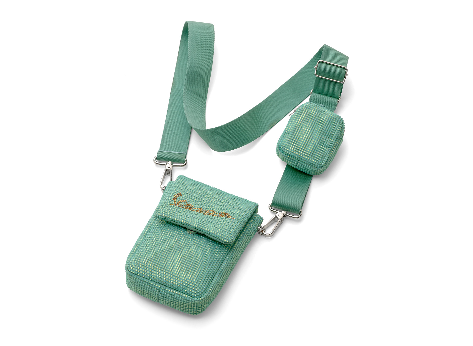 Vespa Mini bling Schultertasche Origin grün