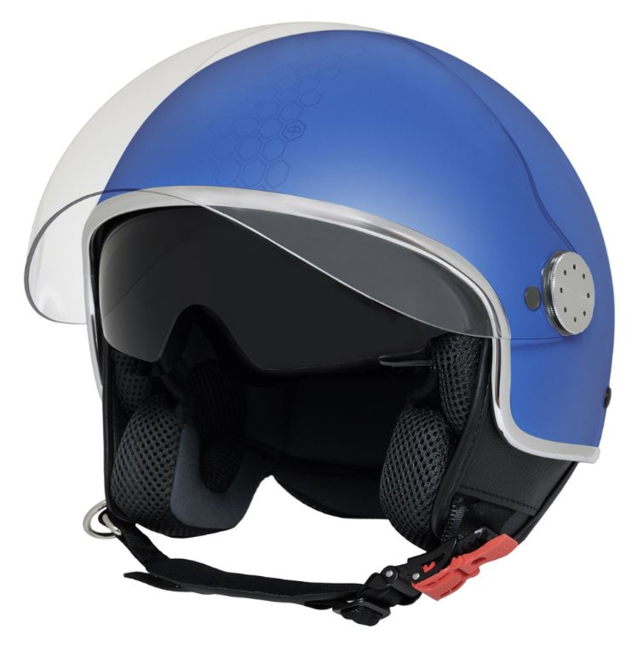 Piaggio PFJ Mirror Jethelm blau matt