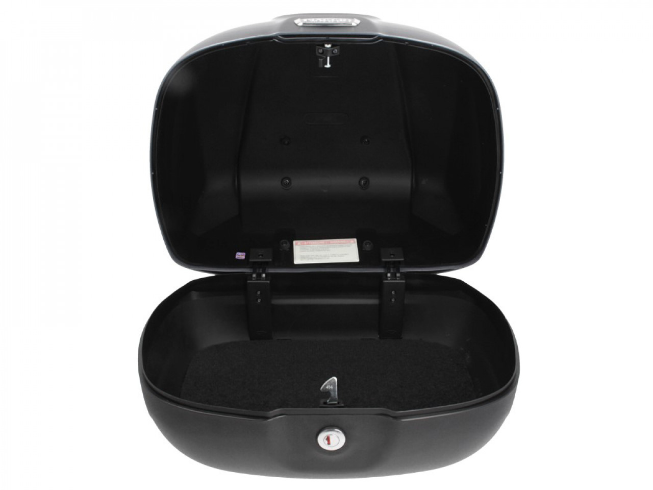 Top Case 37L mit Rückenlehne für Piaggio Beverly 300/350 (18-20) - schwarz 90/B